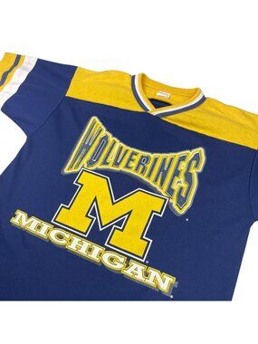 VTG Michigan Wolverines x Scrimmage Boy's Jersey T-Shirt • Youth Size 14/16
